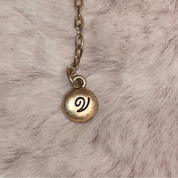 Versona Peach Beads Gold Tone Maroon Tassel  Necklace Boho - Picture 4 of 4